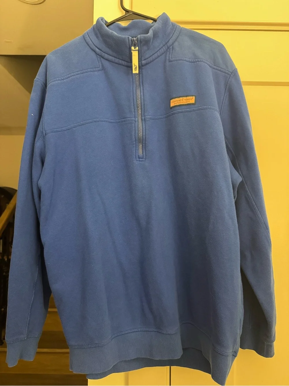 Vineyard Vines Shep Shirt Men’s Royal Blue Half-Zip Fleece Pullover